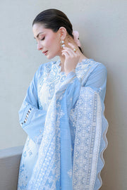 Zellbury Chikankari Embroidered Cotton Unstitched 3Pc Suit WUC26E34066