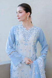 Zellbury Chikankari Embroidered Cotton Unstitched 3Pc Suit WUC26E34066