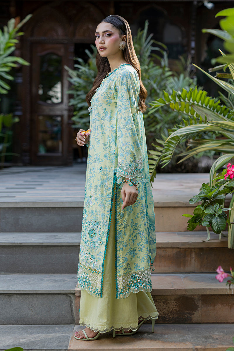 Zellbury Chikankari Embroidered Cotton Unstitched 3Pc Suit WUC26E34075