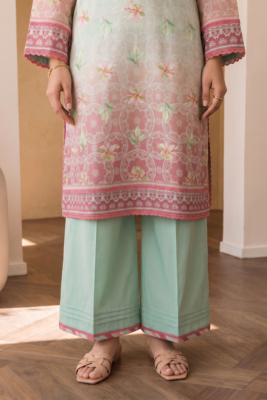 Zellbury Digital Printed Cotton Unstitched 3Pc Suit WUCQ1X30023