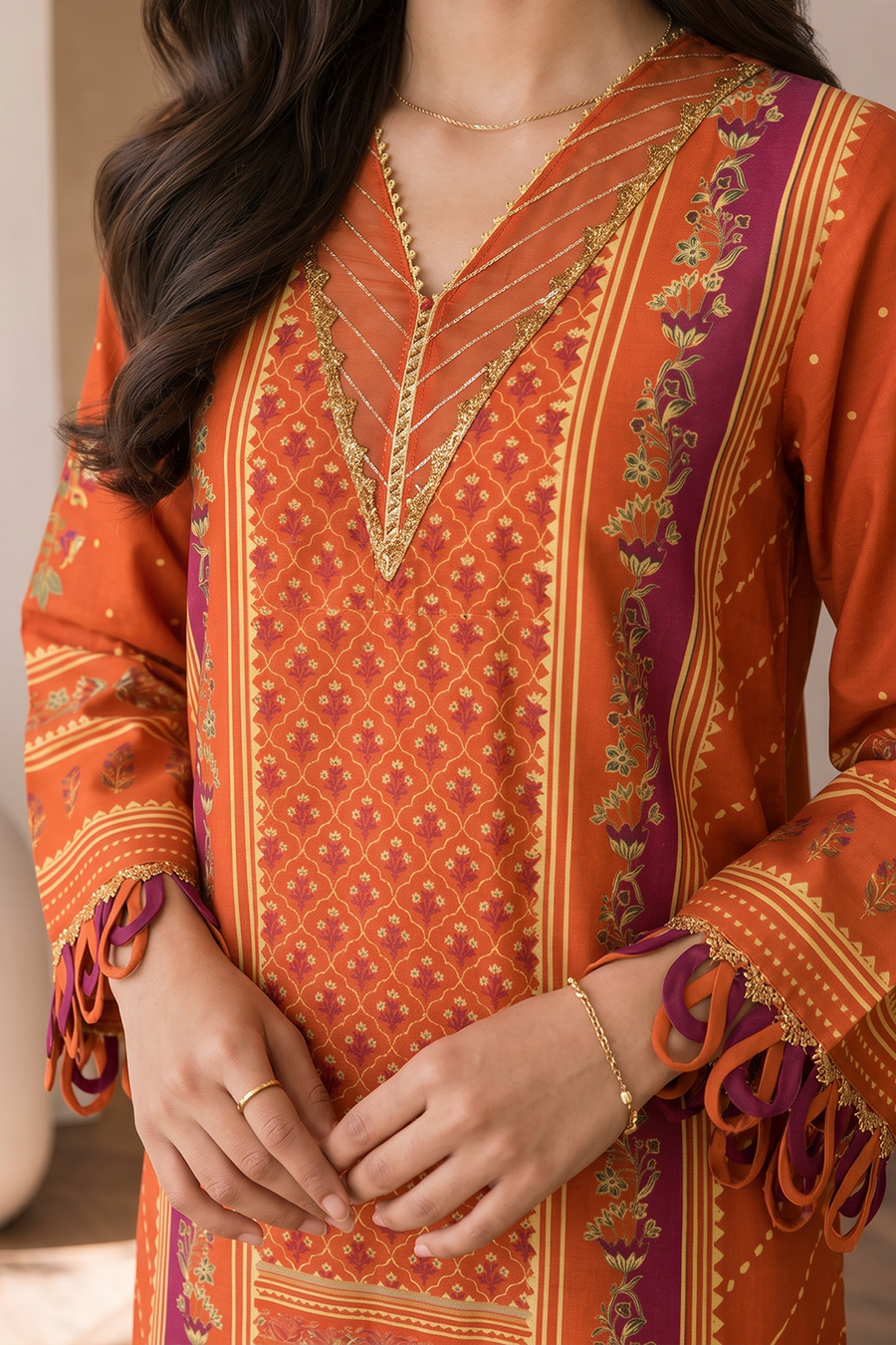Zellbury Digital Printed Cotton Unstitched 3Pc Suit WUCQ1X30024