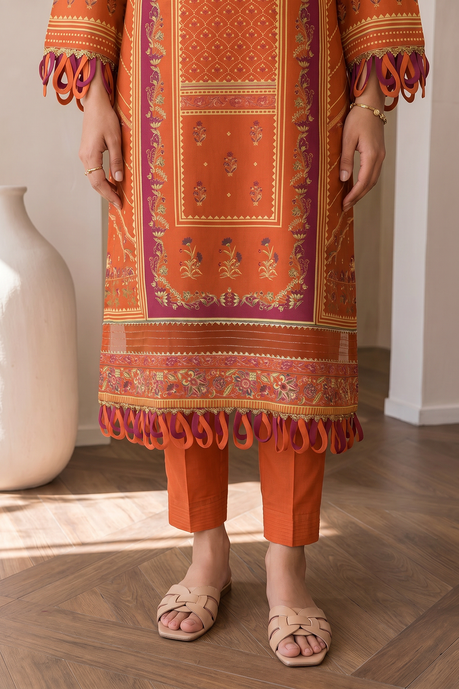 Zellbury Digital Printed Cotton Unstitched 3Pc Suit WUCQ1X30024