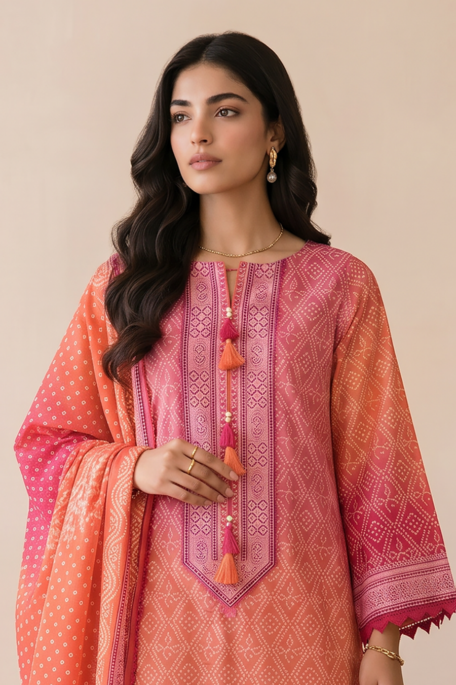 Zellbury Digital Printed Cotton Unstitched 3Pc Suit WUCQ1X30031