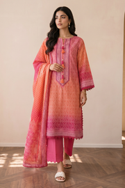 Zellbury Digital Printed Cotton Unstitched 3Pc Suit WUCQ1X30031