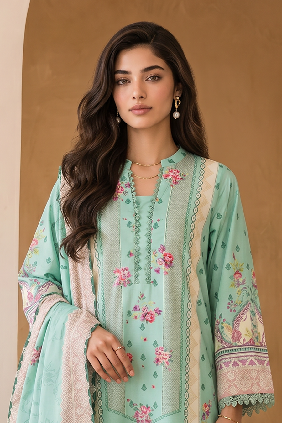 Zellbury Digital Printed Cotton Unstitched 3Pc Suit WUCQ1X30034