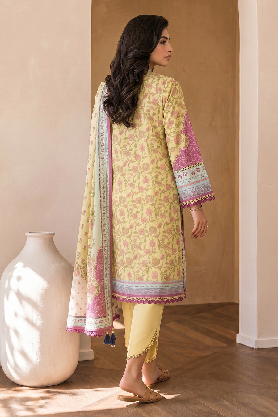 Zellbury Digital Printed Cotton Unstitched 3Pc Suit WUCQ1X30038