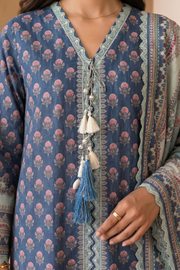Zellbury Digital Printed Cotton Unstitched 3Pc Suit WUCQ1X30039
