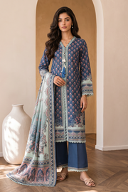 Zellbury Digital Printed Cotton Unstitched 3Pc Suit WUCQ1X30039
