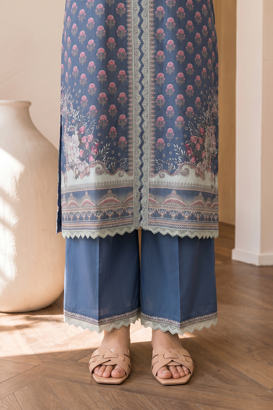 Zellbury Digital Printed Cotton Unstitched 3Pc Suit WUCQ1X30039