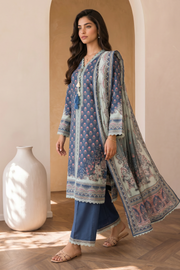 Zellbury Digital Printed Cotton Unstitched 3Pc Suit WUCQ1X30039