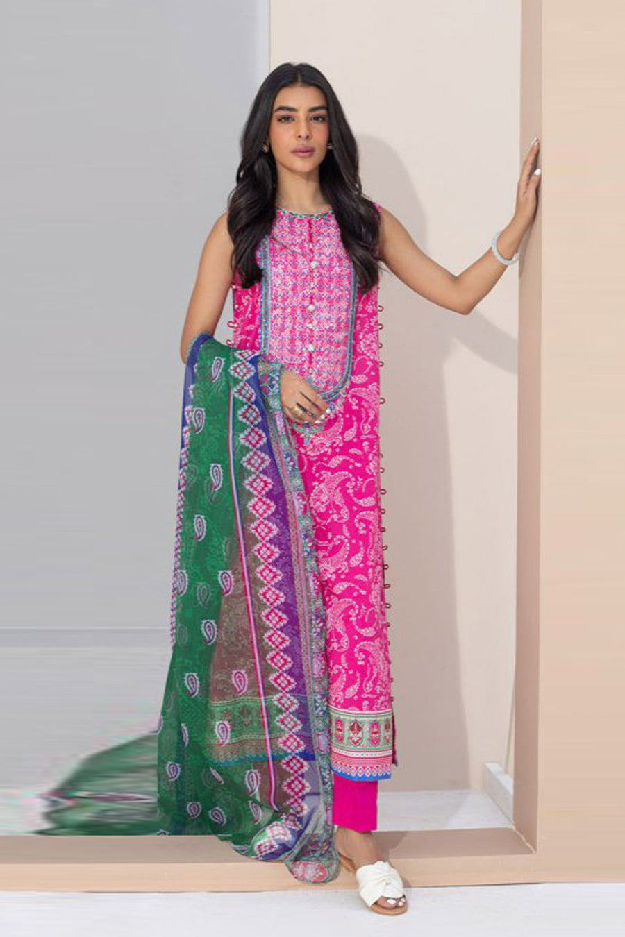 Zellbury Vol-04 Embroidered Lawn Unstitched 2 Piece Suit WUS23E20318