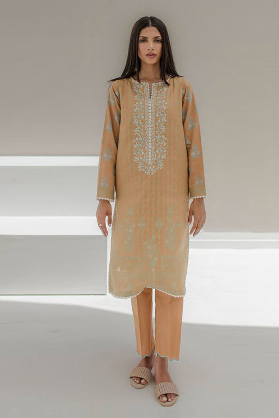 Zellbury Vol-04 Embroidered Lawn Unstitched 2 Piece Suit WUS23E20617