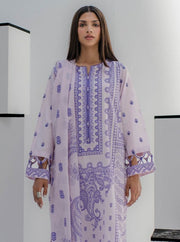 Zellbury Vol-04 Embroidered Lawn Unstitched 3 Piece Suit WUS23E30167