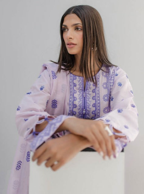 Zellbury Vol-04 Embroidered Lawn Unstitched 3 Piece Suit WUS23E30167