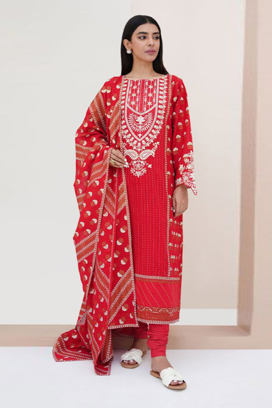 Zellbury Vol-04 Embroidered Lawn Unstitched 3 Piece Suit WUS23E30195