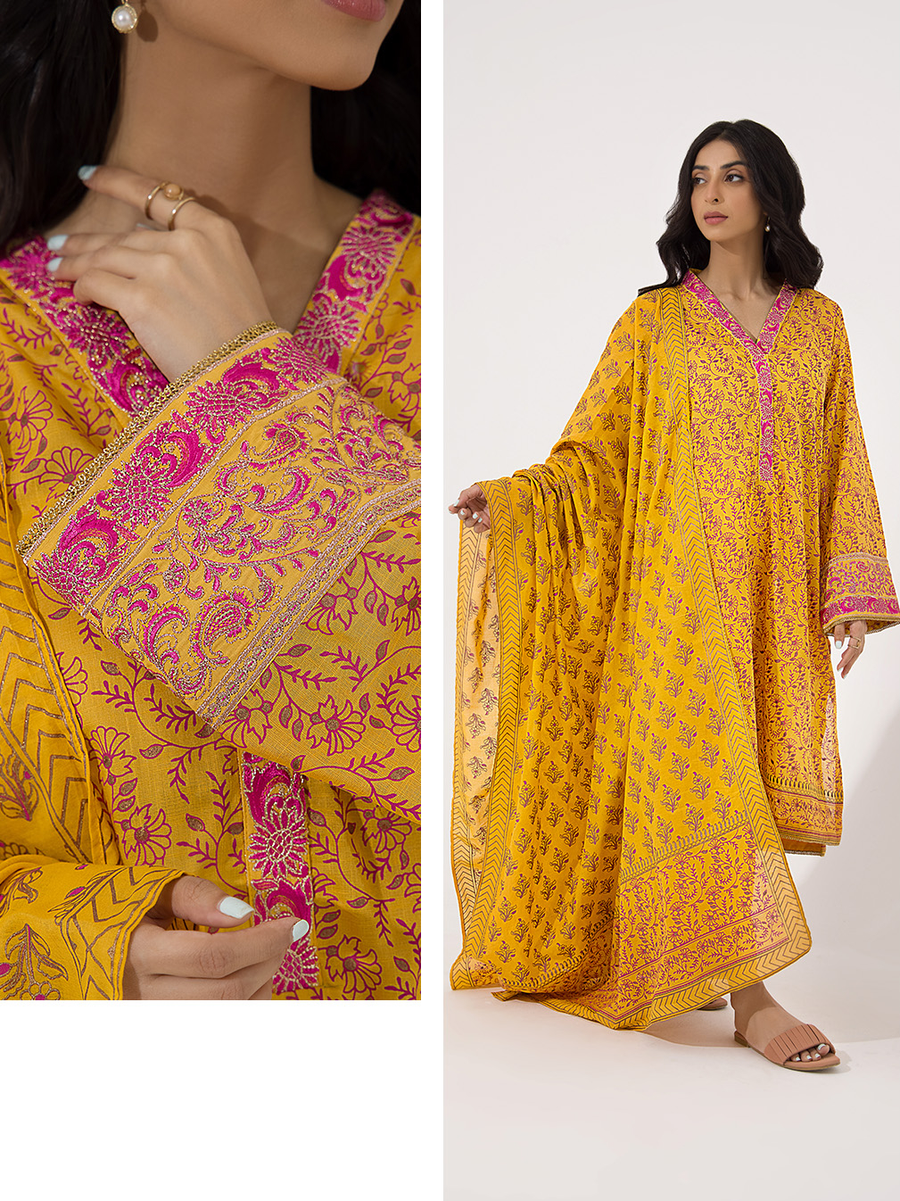 Zellbury Vol-05 Embroidered Lawn Unstitched 3 Piece Suit WUS23E30199