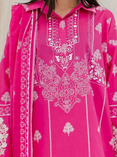 Zellbury Vol-04 Embroidered Lawn Unstitched 3 Piece Suit WUS23E30279