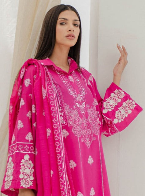 Zellbury Vol-04 Embroidered Lawn Unstitched 3 Piece Suit WUS23E30279