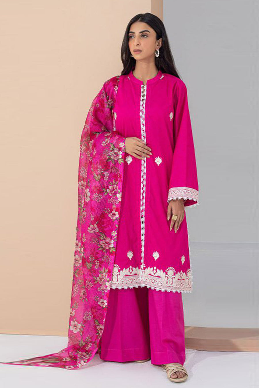 Zellbury Vol-04 Embroidered Lawn Unstitched 3 Piece Suit WUS23E30365