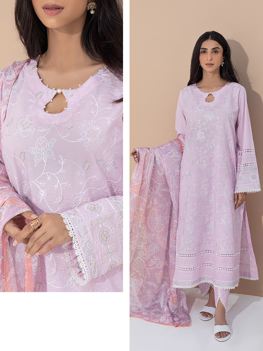 Zellbury Vol-05 Embroidered Lawn Unstitched 3 Piece Suit WUS23E30370