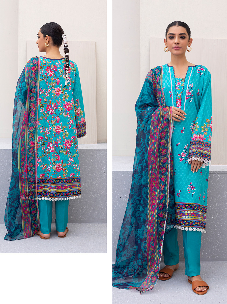 Zellbury Vol-05 Embroidered Lawn Unstitched 3 Piece Suit WUS23E30422