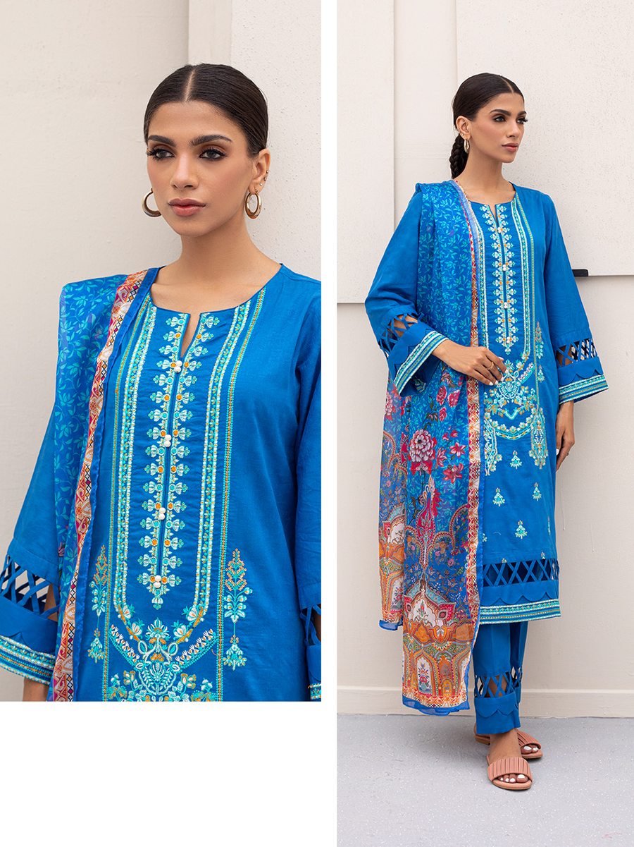 Zellbury Vol-05 Embroidered Lawn Unstitched 3 Piece Suit WUS23E30435