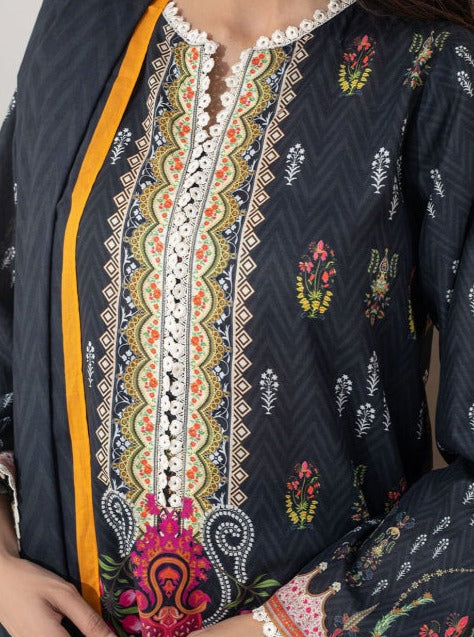 Zellbury Vol-04 Printed Lawn Unstitched 2 Piece Suit WUS23X20388