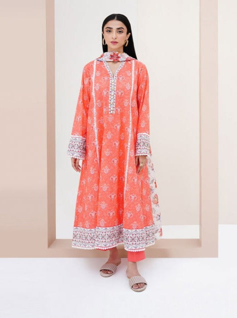 Zellbury Vol-04 Printed Lawn Unstitched 3 Piece Suit WUS23X30320