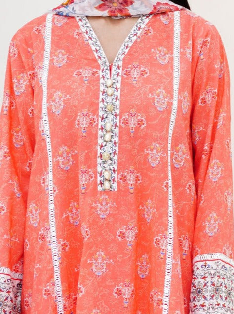 Zellbury Vol-04 Printed Lawn Unstitched 3 Piece Suit WUS23X30320