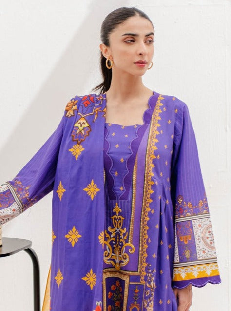 Zellbury Vol-04 Printed Lawn Unstitched 3 Piece Suit WUS23X30332