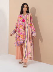 Zellbury Vol-04 Printed Lawn Unstitched 3 Piece Suit WUS23X30406