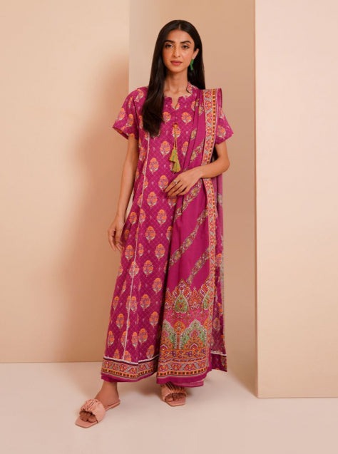 Zellbury Vol-04 Printed Lawn Unstitched 3 Piece Suit WUS23X30417