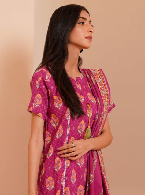 Zellbury Vol-04 Printed Lawn Unstitched 3 Piece Suit WUS23X30417
