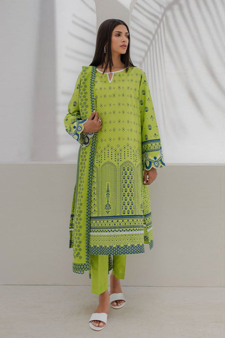 Zellbury Vol-04 Embroidered Lawn Unstitched 3 Piece Suit WUS23E30169