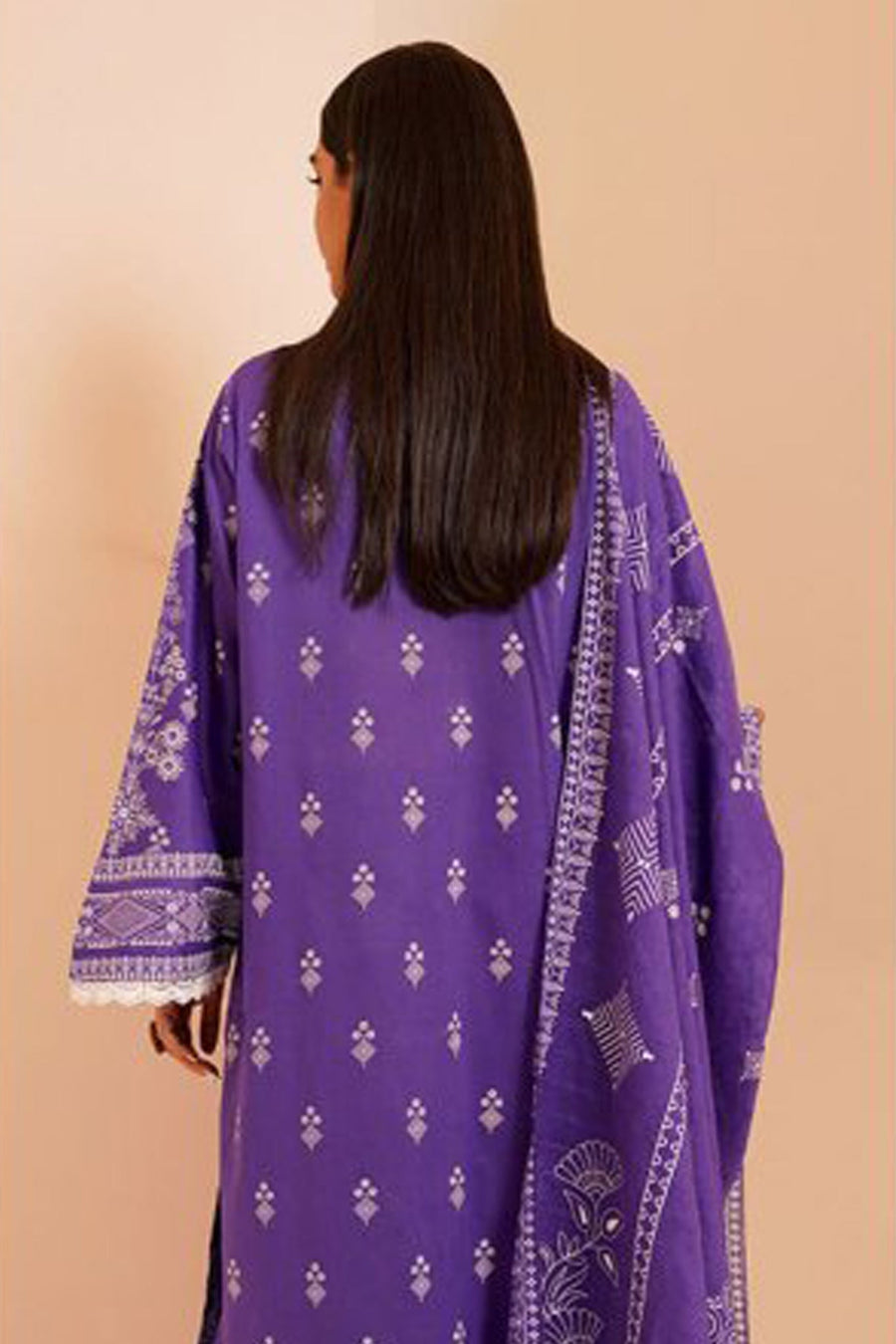 Zellbury Vol-04 Embroidered Lawn Unstitched 3 Piece Suit WUS23E30278