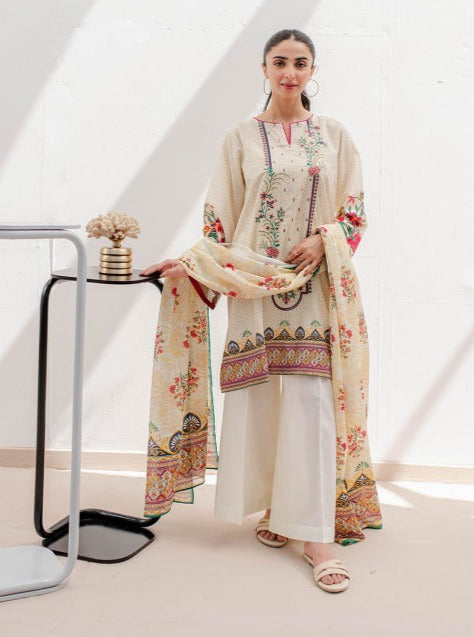 Zellbury Vol-04 Embroidered Lawn Unstitched 3 Piece Suit WUS23E30362