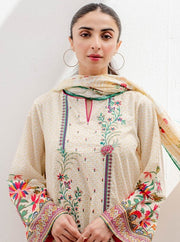 Zellbury Vol-04 Embroidered Lawn Unstitched 3 Piece Suit WUS23E30362