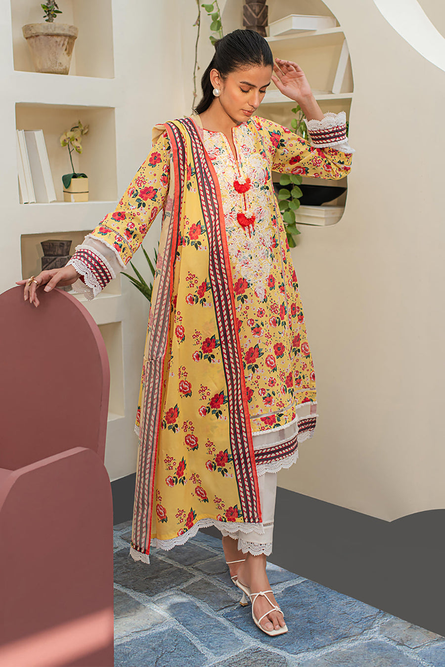 Zellbury Essential Embroidered Lawn Unstitched 2Pc Suit WUS24E21168