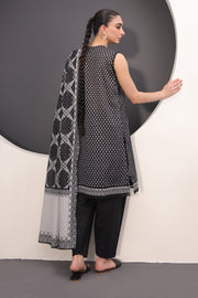 Zellbury Monochrome Embroidered Lawn Unstitched 2Pc Suit WUS24E21497