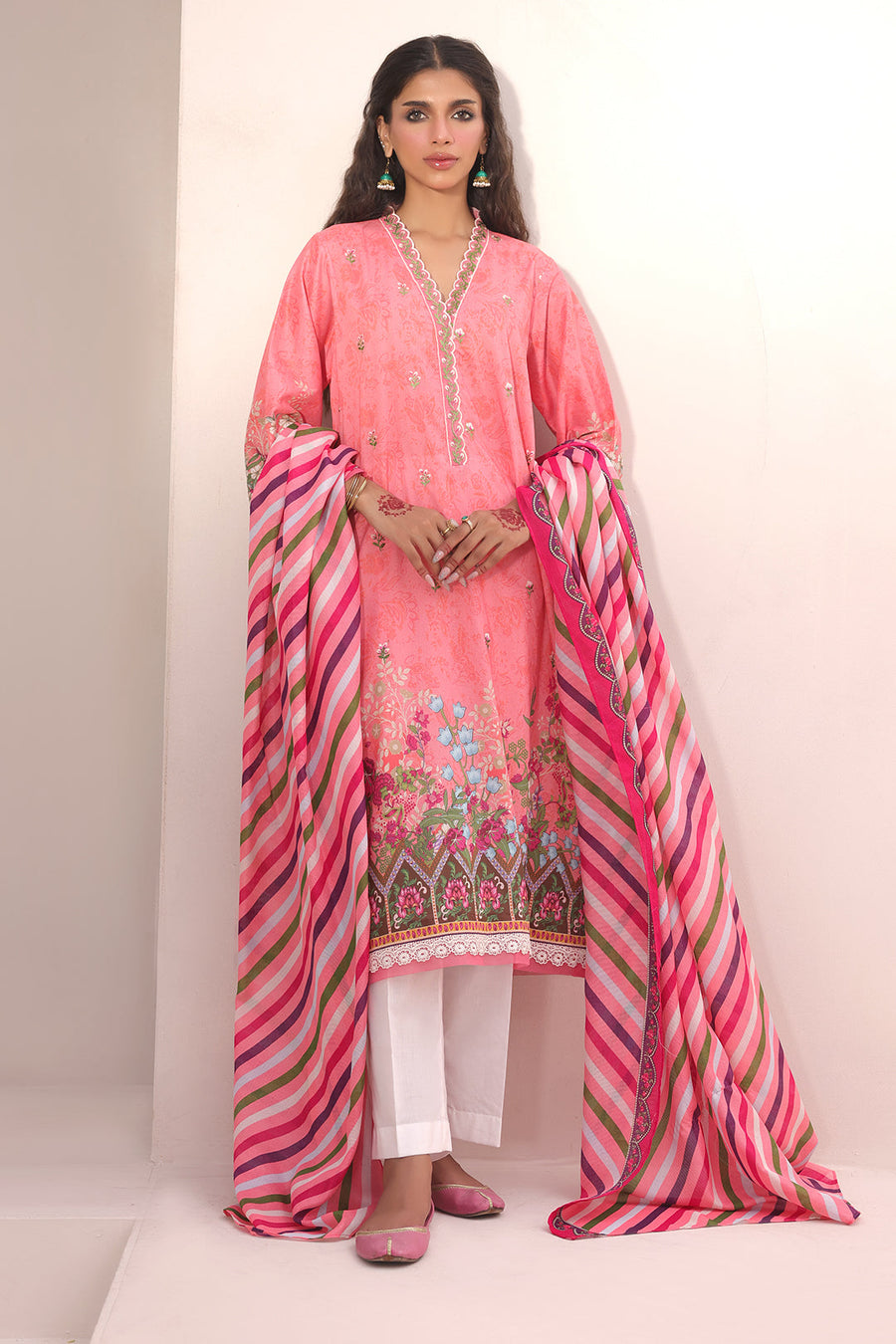 Zellbury Summer Embroidered Lawn Unstitched 2Pc Suit WUS24E21658