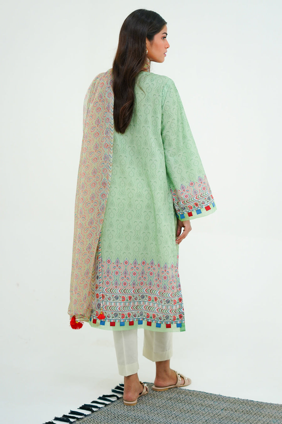 Zellbury Essential Embroidered Lawn Unstitched 2Pc Suit WUS24E21715