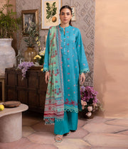 Zellbury Summer Embroidered Lawn Unstitched 3Pc Suit WUS24E31115