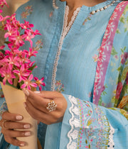 Zellbury Summer Embroidered Lawn Unstitched 3Pc Suit WUS24E31117