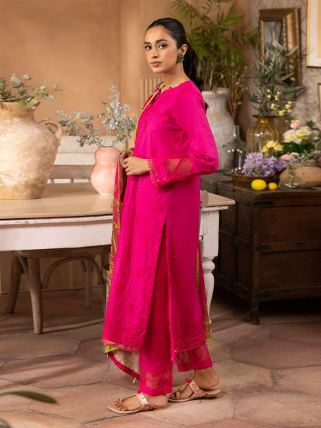 Zellbury Summer Embroidered Lawn Unstitched 3Pc Suit WUS24E31137