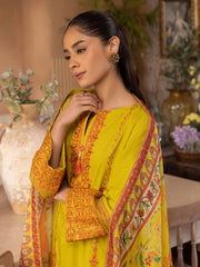 Zellbury Summer Embroidered Lawn Unstitched 3Pc Suit WUS24E31144