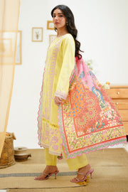 Zellbury Signature Embroidered Lawn Unstitched 3Pc Suit WUS24E31266