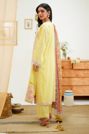 Zellbury Signature Embroidered Lawn Unstitched 3Pc Suit WUS24E31266