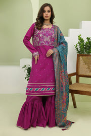 Zellbury Signature Embroidered Lawn Unstitched 3Pc Suit WUS24E31269