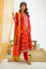Zellbury Signature Embroidered Lawn Unstitched 3Pc Suit WUS24E31295