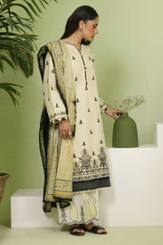 Zellbury Summer Embroidered Lawn Unstitched 3Pc Suit WUS24E31369